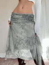 Lining Irregular Maxi Skirt