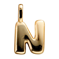 Bubble Letter Cluster Charm - N