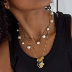 Cressida Celestial Charm Necklace - Star