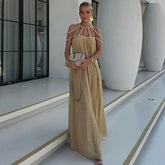 Elegant Halter Maxi Dress