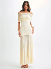 Off-Shoulder Backless Sexy Maxi Dress