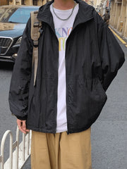 Men'S Lightweight Zipper Hooded Jacket