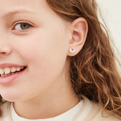 Candy Heart Kids' Earring Set - Pink