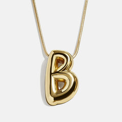 Bubble Initial Necklace