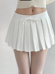 Cute Pleated Mini Skirt