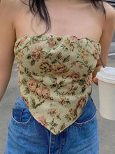 Pydshop Summer Sexy Off-Shoulder Tube Tops 2024 New Strapless Backless Printed Tank Top Vest Vintage Corset Camis Party Clubwear