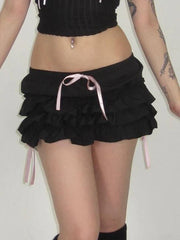 Hard Candy Ribbon Mini Skirt