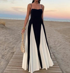 Elegant Black White Fashion Dress