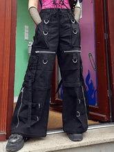 Detachable Strap Zip Fly Cargo Jeans