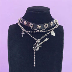 Guitar Chains Punk Choker