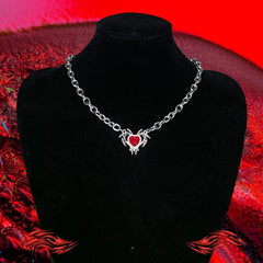 Ruby Heart Necklace