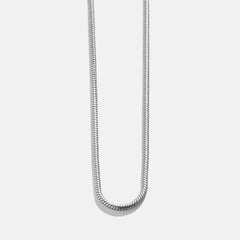 Cluster Charm Necklace Chain - Silver Snake Chain
