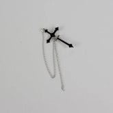 Dark Cross Earring