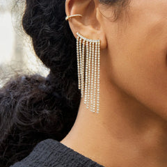 Daniella Earrings - Gold/Pavé