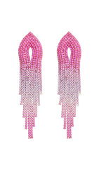 Full Diamond Tassel Earrings