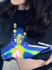 Short Sleeve Alien Print Tee