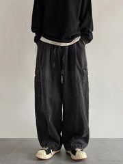 Men'S Vintage Loose Cargo Jeans