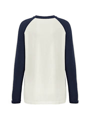 Raglan Sleeve Star Print Pullover Sweater