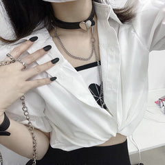 Heart Chain Choker