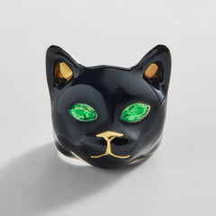 Cat's Out Statement Ring