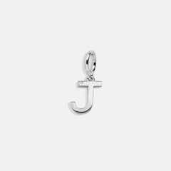 Classic Silver Initial Cluster Charm - J