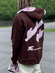 Men'S Halloween Flame Skull Graphic Hoodie