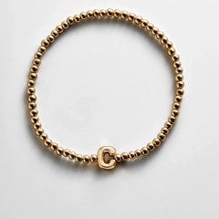 Bubble Letter Pisa Bracelet - Initial Pisa Bracelet
