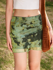 Tie Dye Mini Skirt