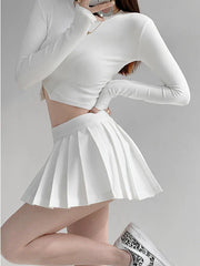 Spicy Mini Pleated Skirt