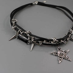 Gothic Star Skull Alt Choker
