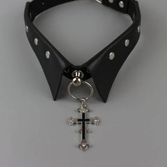 Darkness Collar Cross Choker
