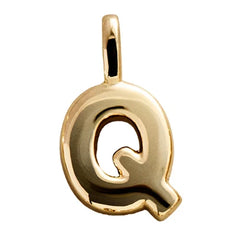 Bubble Letter Cluster Charm - Q