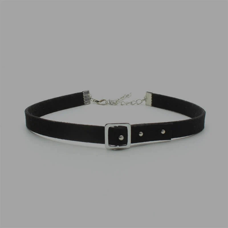 Dark Punk Buckle Choker