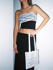Lace Detail Bandeau Top