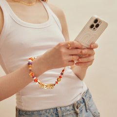 Clemson University Beaded Bandana Phone Charm - Clemson University