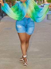 Chiffon Slit Top
