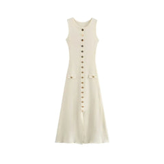 Chic Fashion Knitted Midi Dress