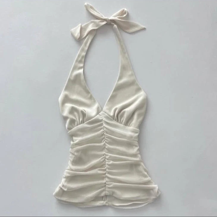 Softest Whisper Satin Halter Top