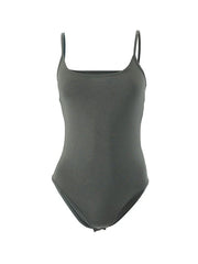 Solid Color Sleeveless Bodysuit