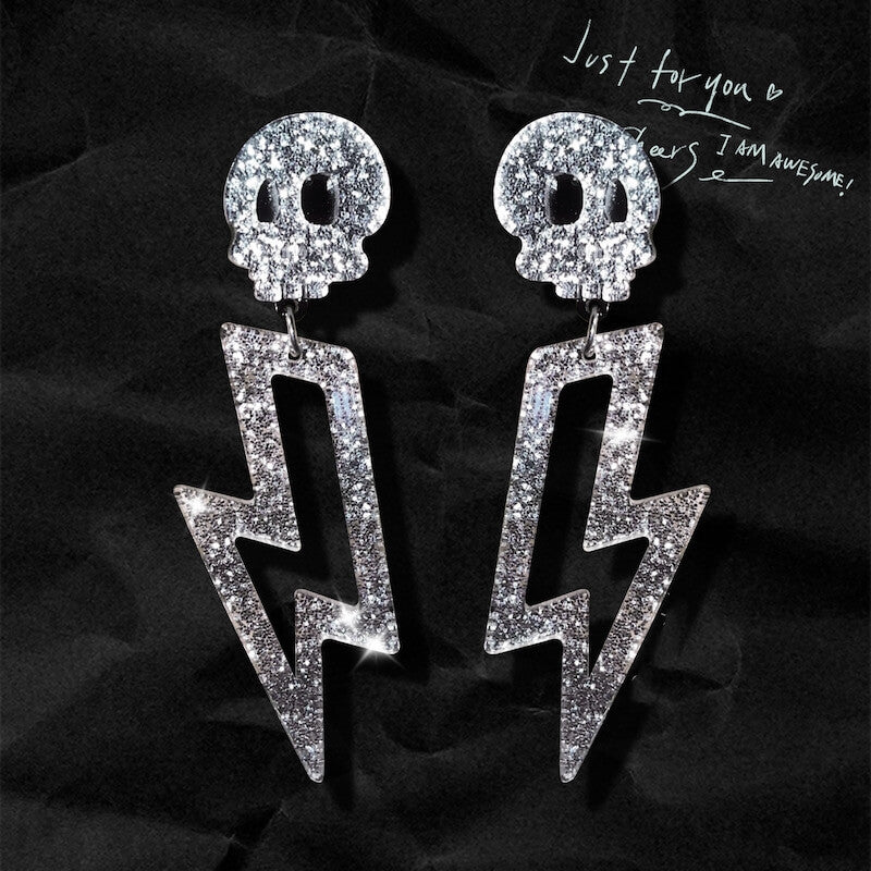 Darkness Guardian Lightning Earrings