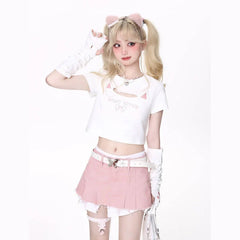 Dollette Heart Pearl Necklace