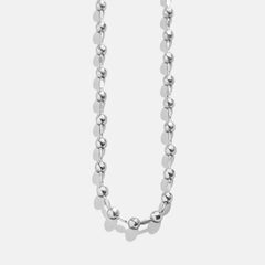 Cluster Charm Necklace Chain - Silver Ball Chain