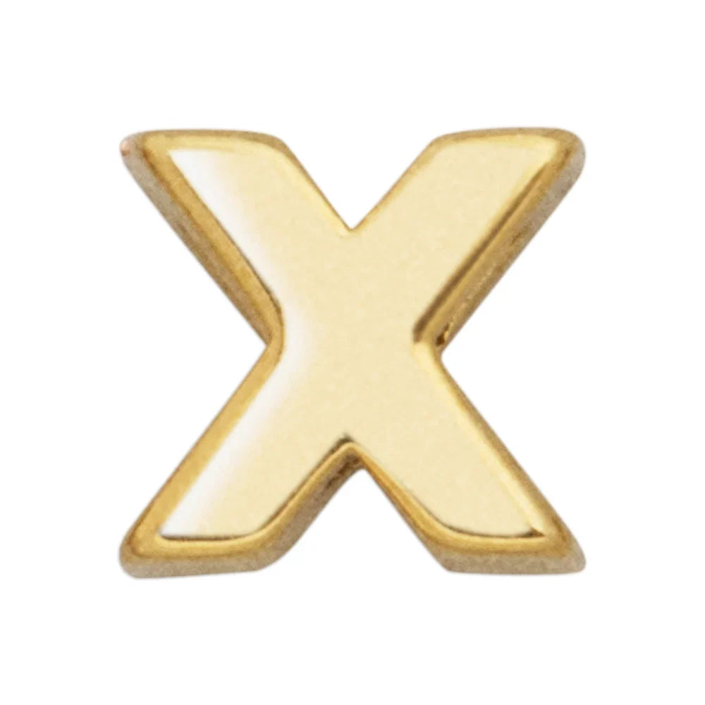 Classic Initial Bead - X