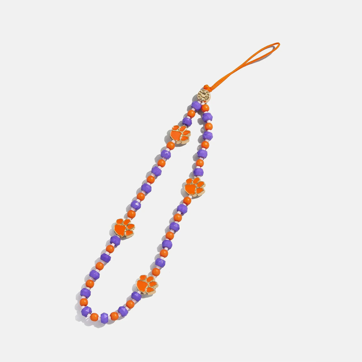 Clemson University Beaded Phone Charm - Clemson University