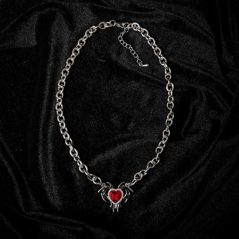 Ruby Heart Necklace