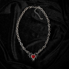 Ruby Heart Necklace