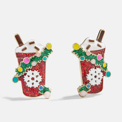 Cup of Cheer Latte Earrings - Cup Of Cheer