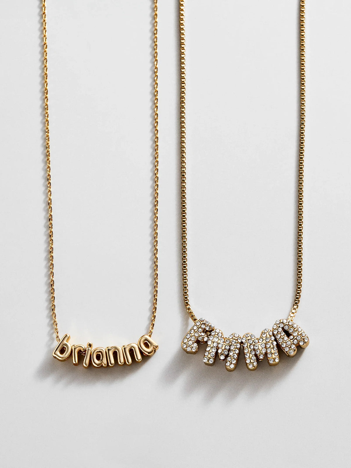 Bubble Letter Custom Necklace - Small Bubble Letter