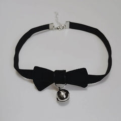 Lolita Bow Bell Velvet Choker
