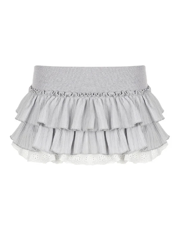 Ruffled Layers Mini Skirt